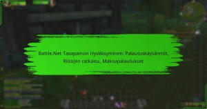 Battle.Net Tasapainon Hyväksyminen: Palautuskäytännöt, Riitojen ratkaisu, Maksupalautukset