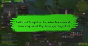 Battle.Net Tasapainon Lunastus: Mainoskoodit, Erikoistarjoukset, Rajoitetun ajan tarjoukset