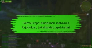 Twitch Drops: Alueellinen saatavuus, Rajoitukset, Lokalisoidut tapahtumat