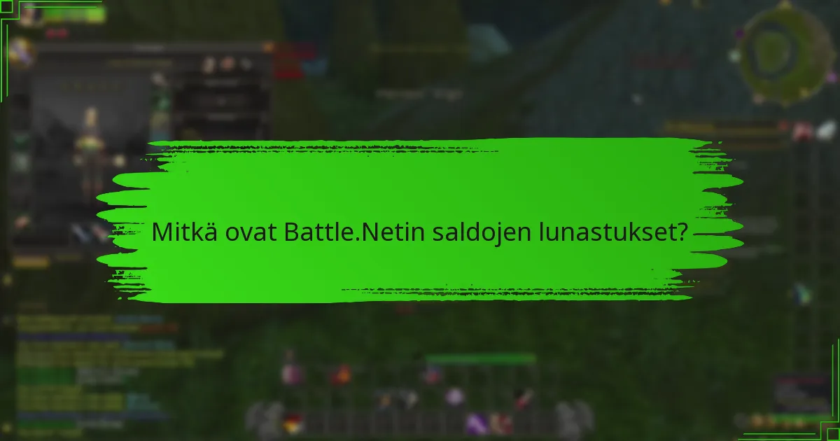 Kuinka Battle.Netin saldojen lunastus vertautuu muihin alustoihin?